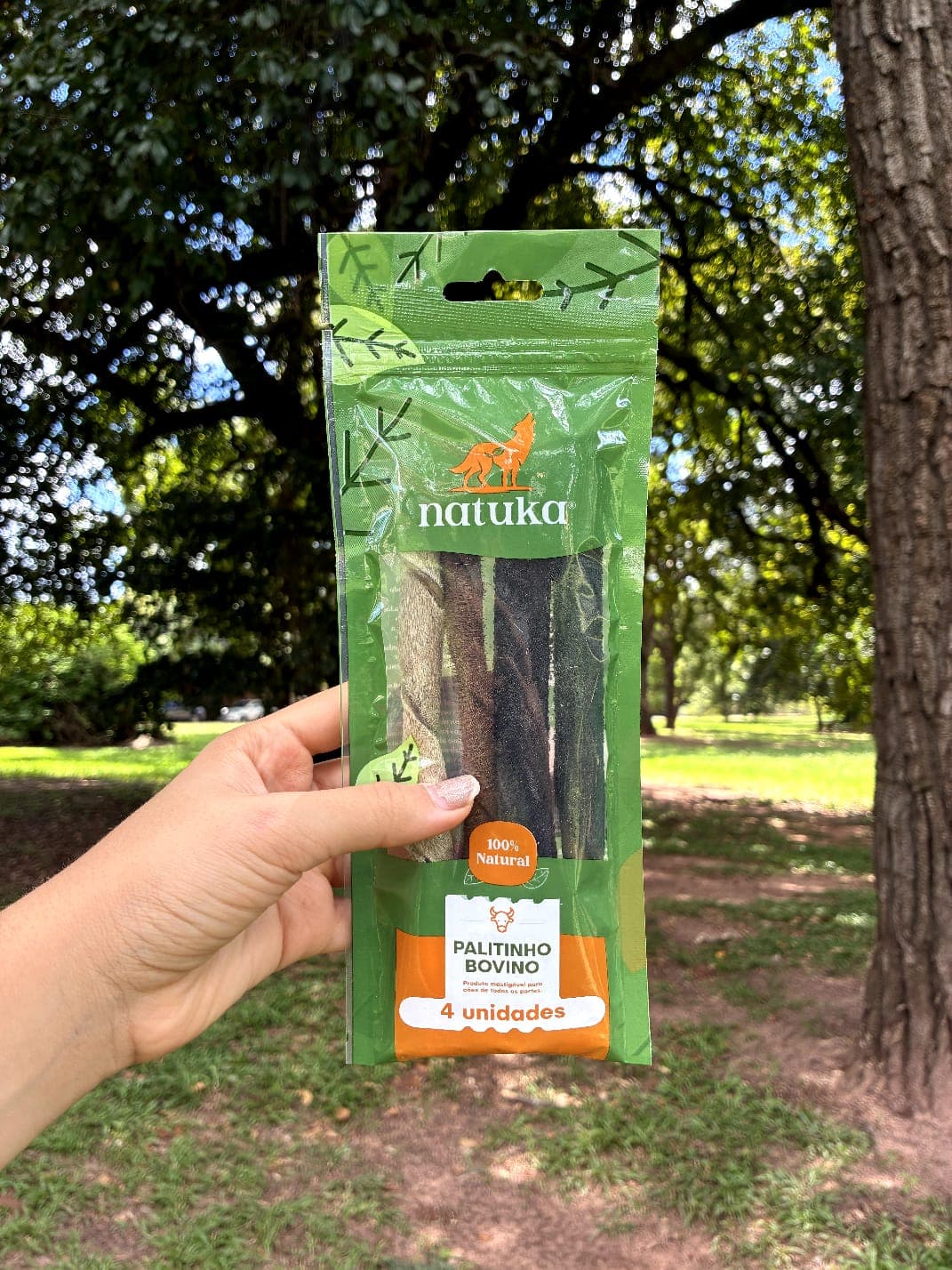 Couro bovino desidratado em sticks